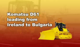 Komatsu D61 loaded Onto Lowloader